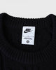 NL CABLE KNIT L/S ナイキ スウッシュ ケーブル編み ニット ブラック Lサイズ メンズ レディース