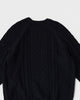 NL CABLE KNIT L/S ナイキ スウッシュ ケーブル編み ニット ブラック Lサイズ メンズ レディース