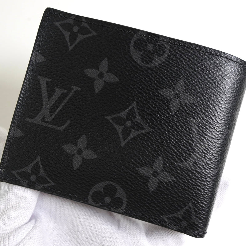 ルイ ヴィトン モノグラム エクリプス ポルトフォイユ マルコ NM コンパクトウォレット 二つ折り財布 ブラック M62545 - NEWSED