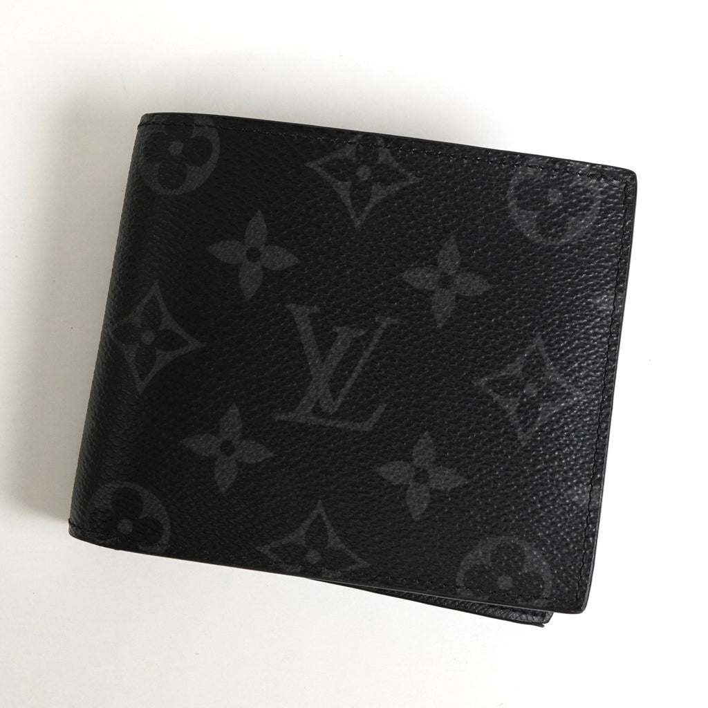 ルイ ヴィトン モノグラム エクリプス ポルトフォイユ マルコ NM コンパクトウォレット 二つ折り財布 ブラック M62545