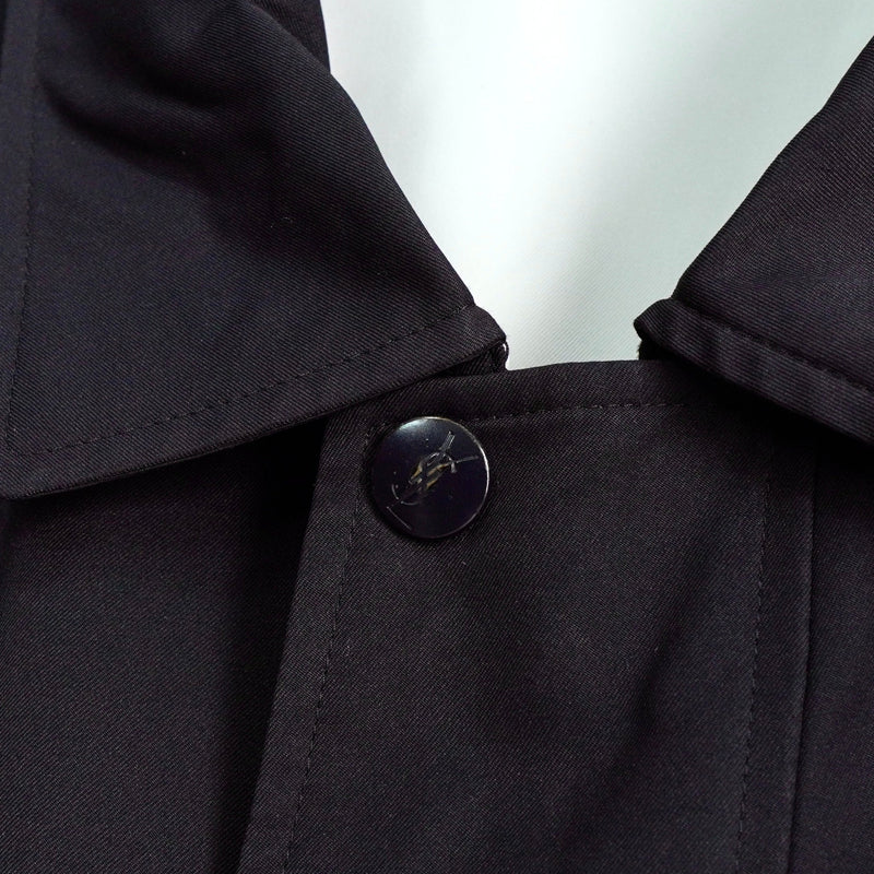 イヴサンローラン リバーシブル YSLロゴ ブルゾンホワイト / ブラック