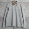 Nova Check Collar Long Sleeve Polo Shirt
