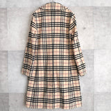Nova Check Double Breasted Wool Coat｜Made in England - NEWSED