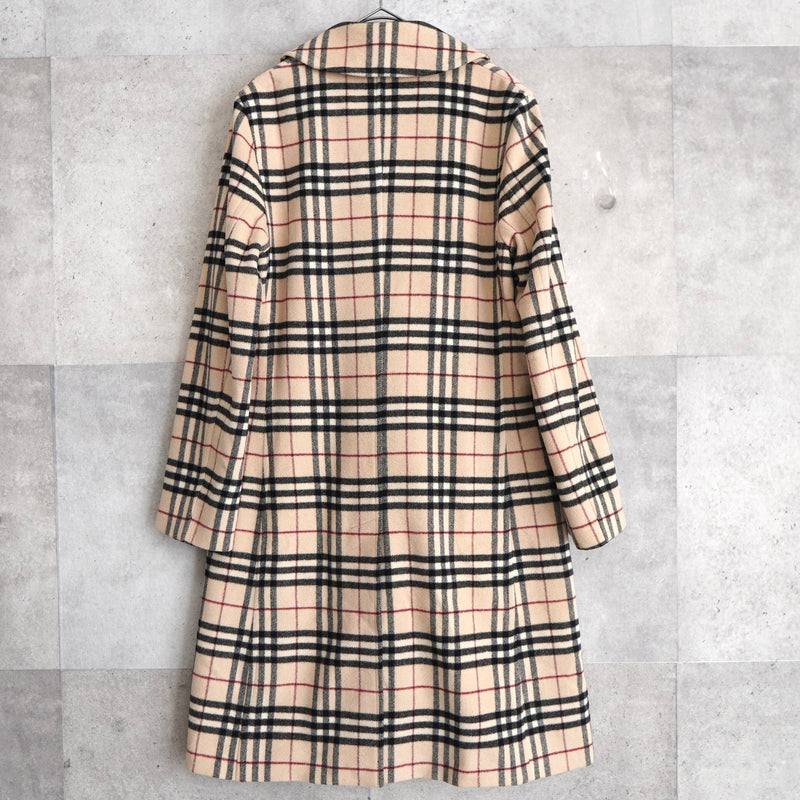 Nova Check Double Breasted Wool Coat｜Made in England - NEWSED
