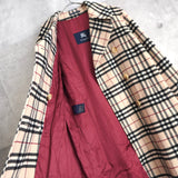 Nova Check Double Breasted Wool Coat｜Made in England - NEWSED