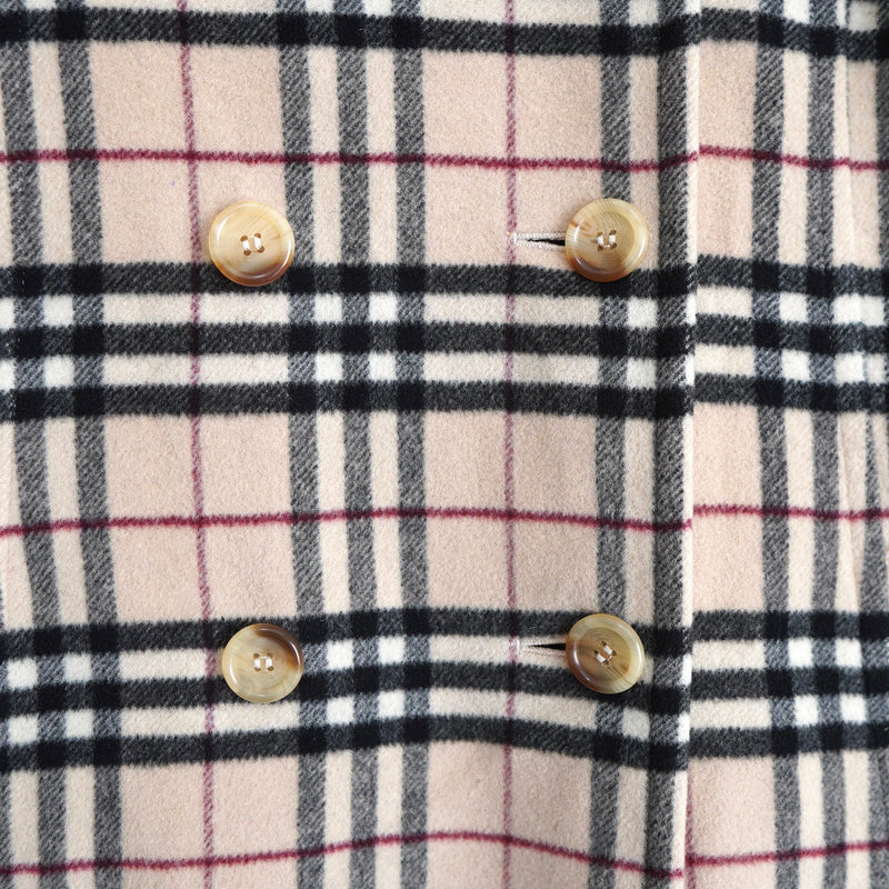 Nova Check Double Breasted Wool Coat｜Made in England - NEWSED