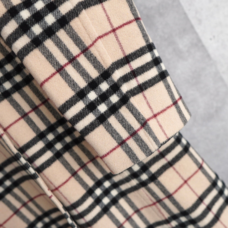 Nova Check Double Breasted Wool Coat｜Made in England - NEWSED