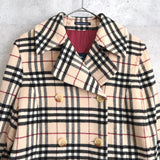 Nova Check Double Breasted Wool Coat｜Made in England - NEWSED