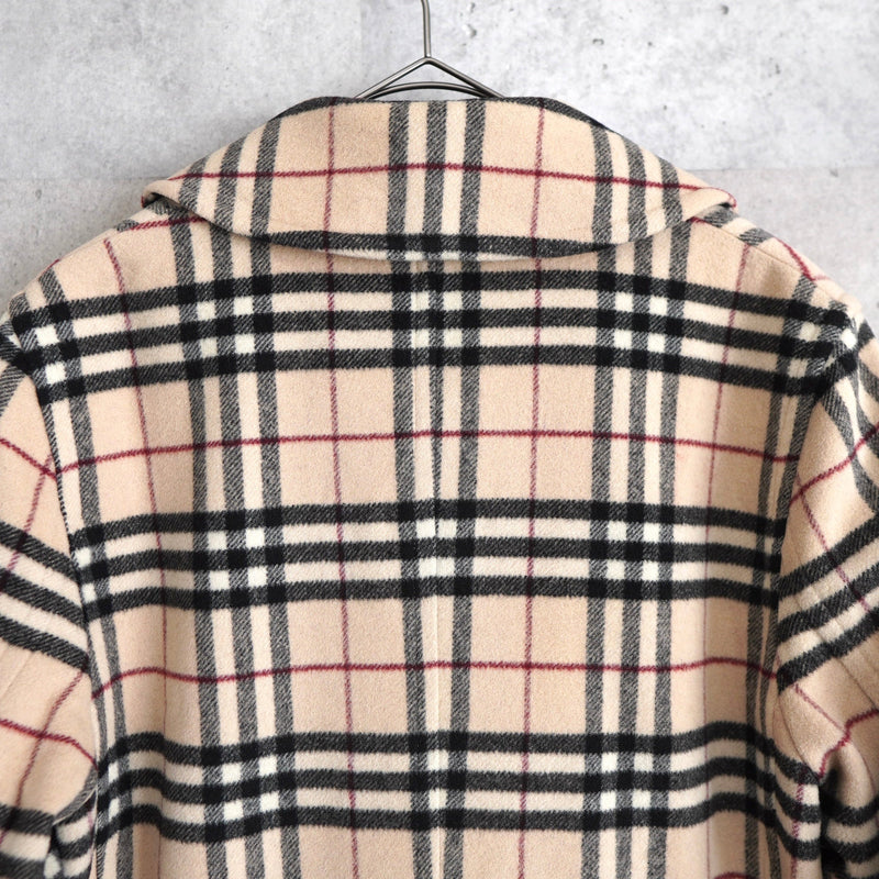 Nova Check Double Breasted Wool Coat｜Made in England - NEWSED