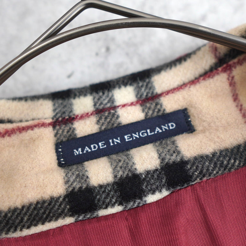 Nova Check Double Breasted Wool Coat｜Made in England - NEWSED
