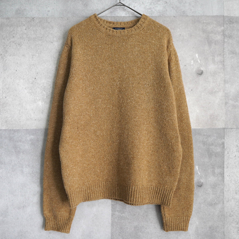 Nova Check Elbow Patch Wool Sweater - NEWSED