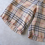 Nova Check Linen Short Pants - NEWSED