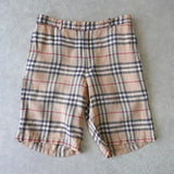 Nova Check Linen Short Pants - NEWSED