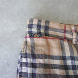 Nova Check Linen Short Pants - NEWSED