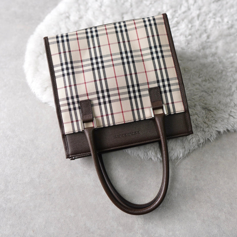 Nova Check Mini Hand Bag - NEWSED