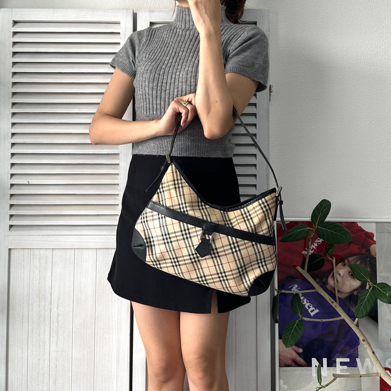 Nova Check One Shoulder Bag - NEWSED
