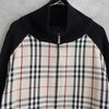 Nova Check Rib Neck Zip-up Sweater