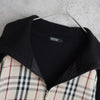 Nova Check Rib Neck Zip-up Sweater