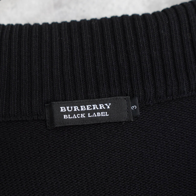 Nova Check Rib Neck Zip - up Sweater - NEWSED