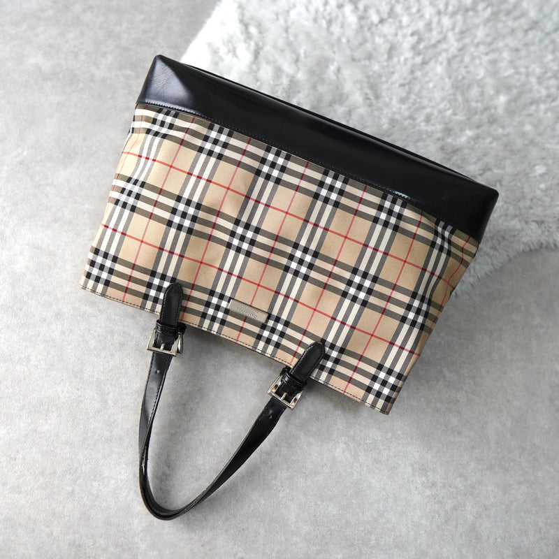 Nova Check Tote Bag - NEWSED