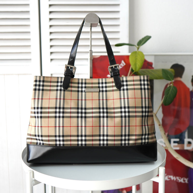 Nova Check Tote Bag - NEWSED