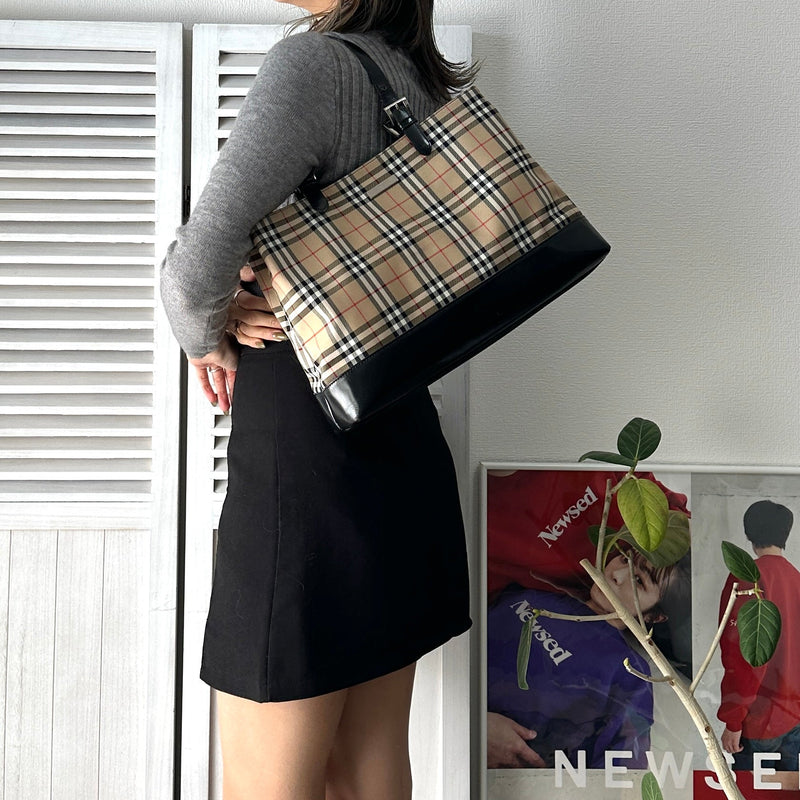 Nova Check Tote Bag - NEWSED