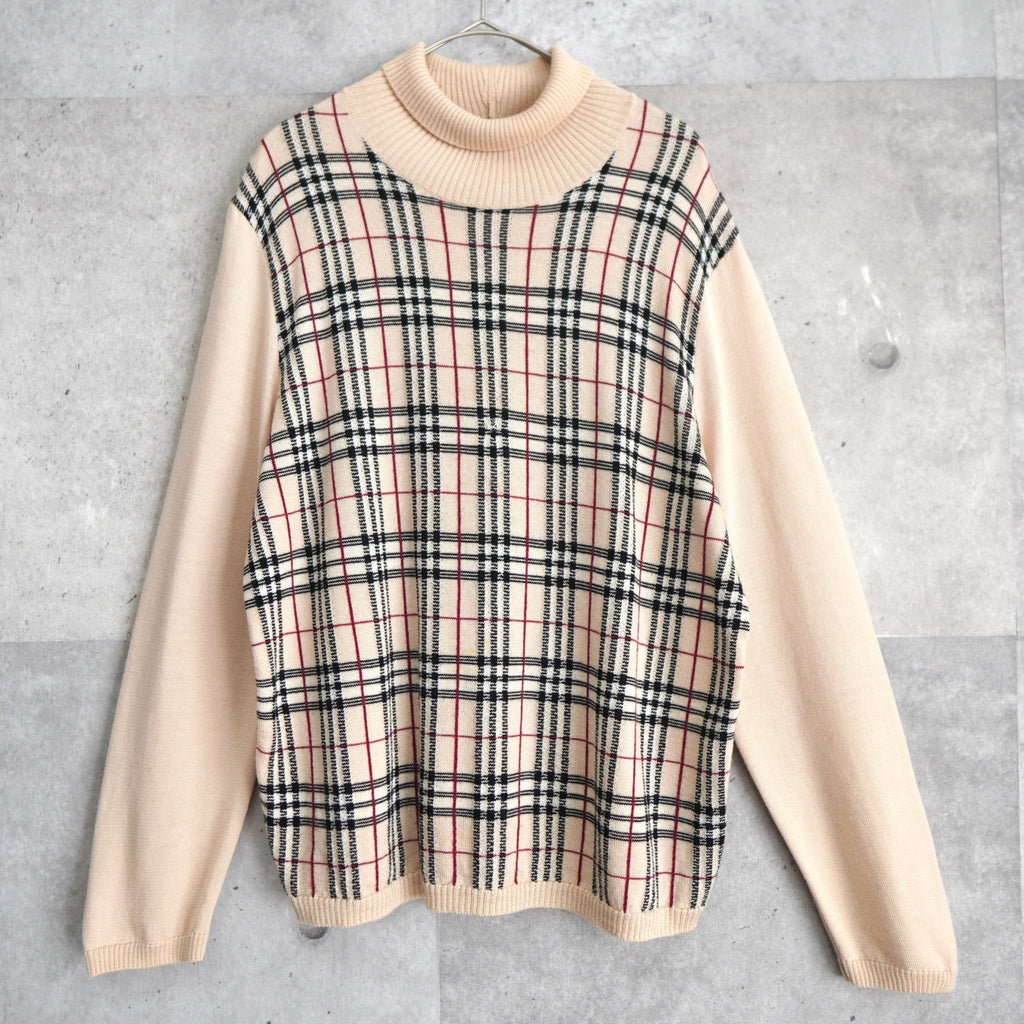 Nova Check Turtleneck Sweater
