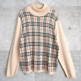 Nova Check Turtleneck Sweater - NEWSED