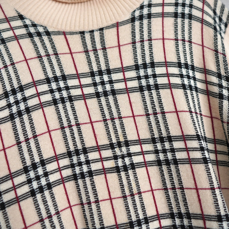 Nova Check Turtleneck Sweater - NEWSED