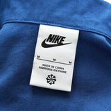 NSW TREND OVERSHIRT ナイキ ロゴ ハーフジップ 半袖シャツ ブルーメンズ - NEWSED