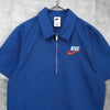 NSW TREND OVERSHIRT ナイキ ロゴ ハーフジップ 半袖シャツ ブルーメンズ