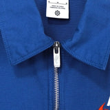 NSW TREND OVERSHIRT ナイキ ロゴ ハーフジップ 半袖シャツ ブルーメンズ - NEWSED