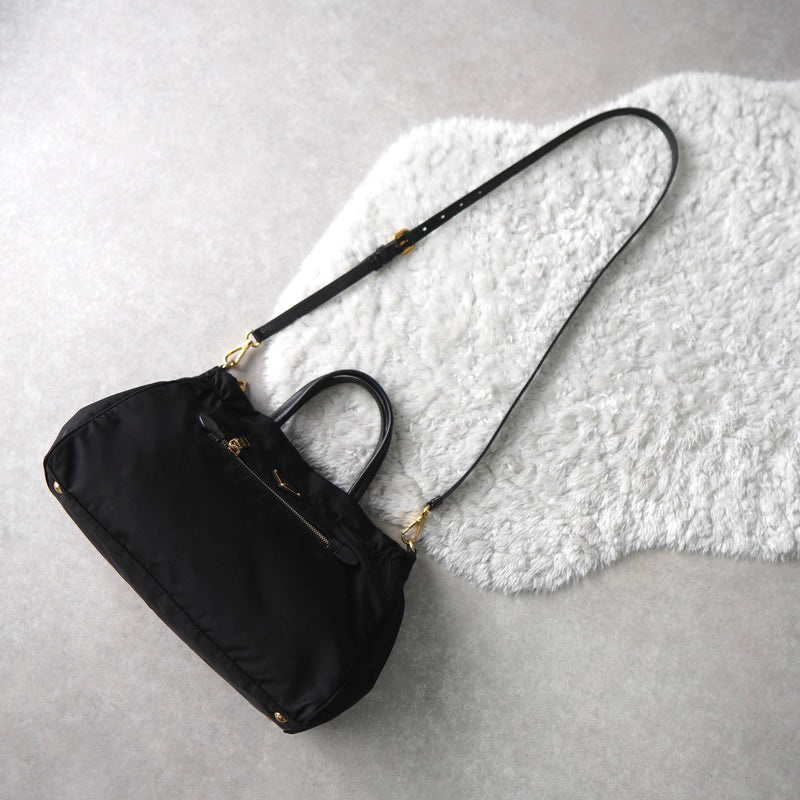 Nylon 2way Hand Bag / Shoulder Bag - NEWSED