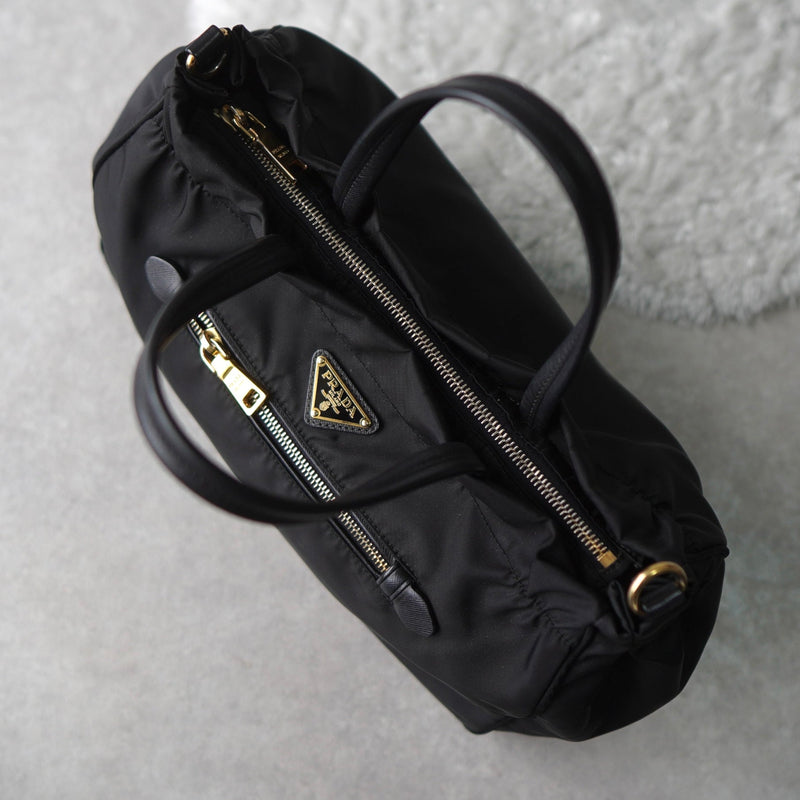 Nylon 2way Hand Bag / Shoulder Bag - NEWSED