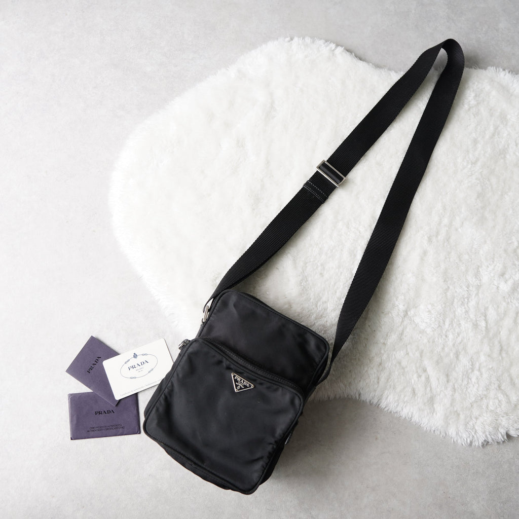 Nylon mini shoulder bag