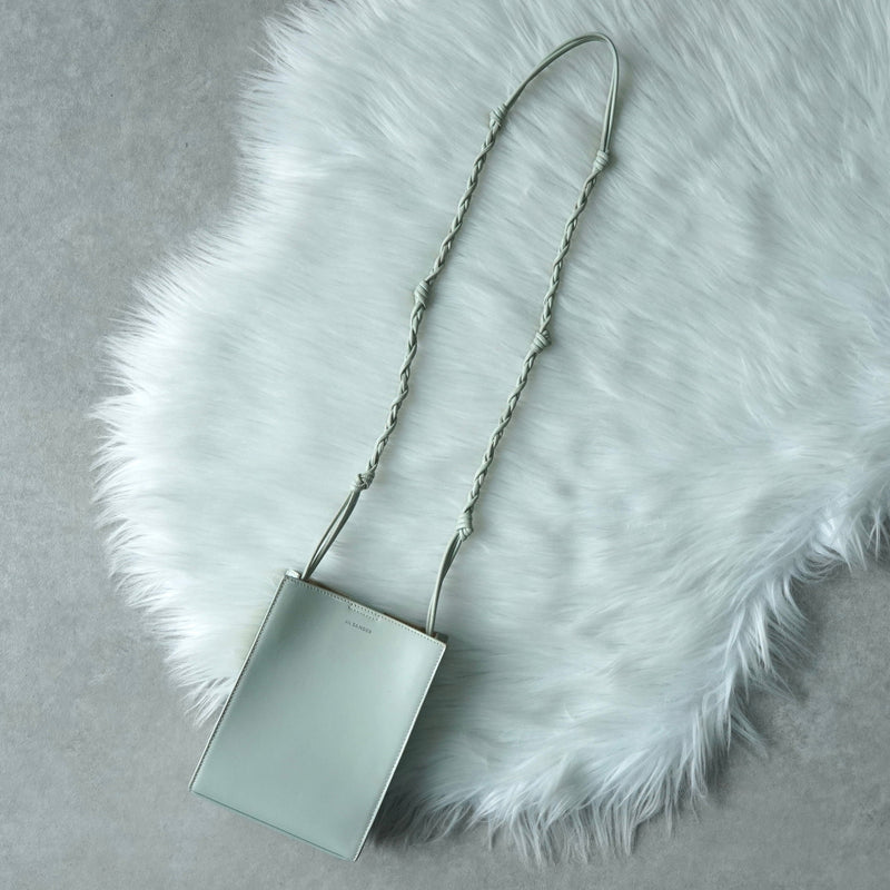 ジルサンダー タングル スモール レザー ショルダーバッグ ミントグリーン