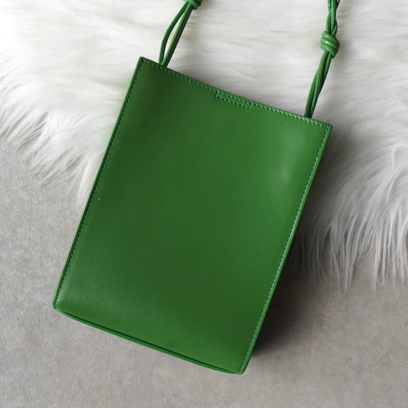 ジルサンダー タングル スモール レザー ショルダーバッグ グリーン