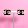 シャネル ココマーク イヤリング GP ブラック