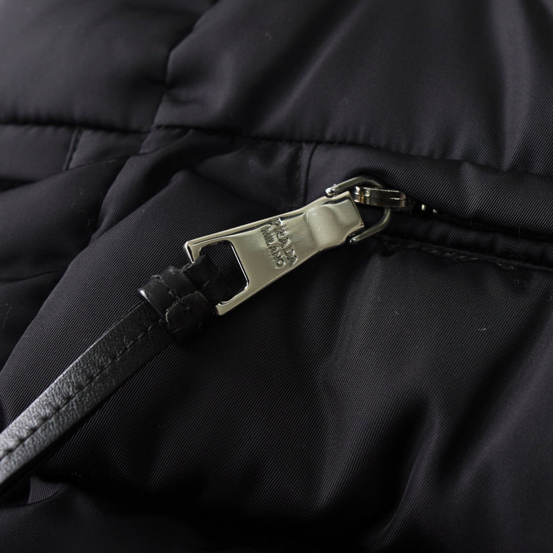 プラダ ナイロン キルティング 2way ハンドバッグ ショルダーバッグ トライアングルロゴ ブラック