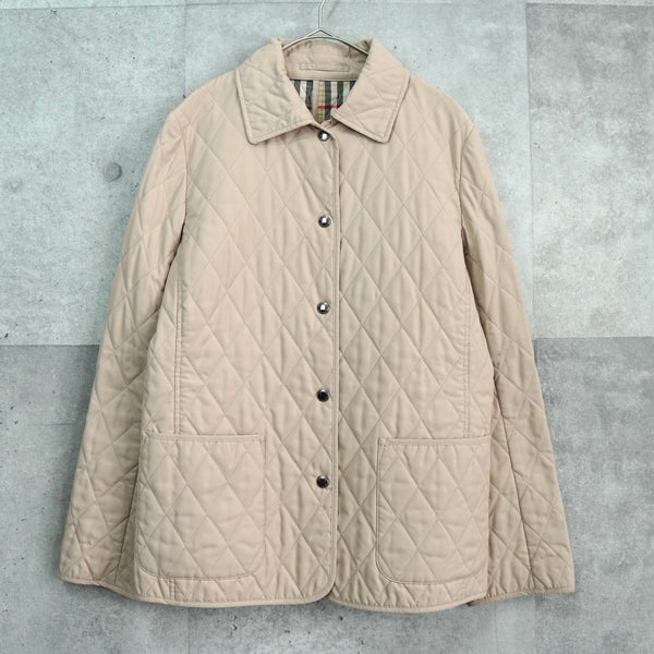 バーバリー キルティングジャケット ノバチェック裏地 ベージュ