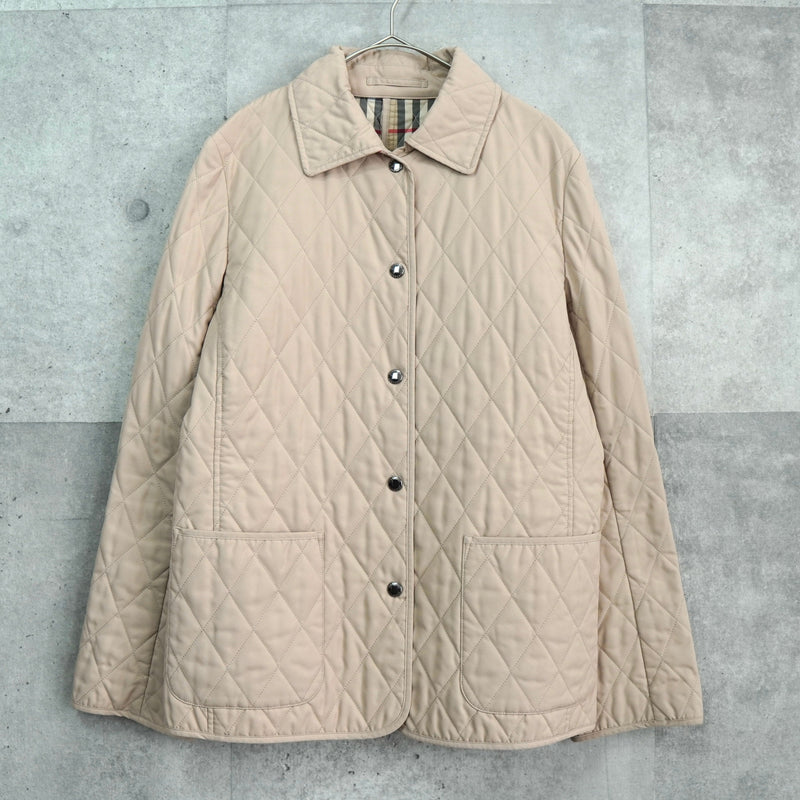 バーバリー キルティングジャケット ノバチェック裏地 ベージュ