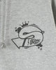 ステューシー OLD SKOOL STILL KICKIN' IT ジップアップ フーディー パーカー グレー M メンズ