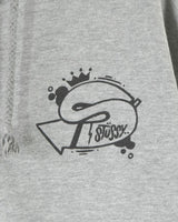 ステューシー OLD SKOOL STILL KICKIN' IT ジップアップ フーディー パーカー グレー M メンズ - NEWSED