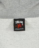 ステューシー OLD SKOOL STILL KICKIN' IT ジップアップ フーディー パーカー グレー M メンズ - NEWSED