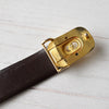 OLD｜Logo Buckle Leather Belt