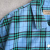 Open-collar Check Shirt