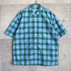 Open-collar Check Shirt