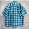 Open-collar Check Shirt