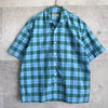 Open-collar Check Shirt