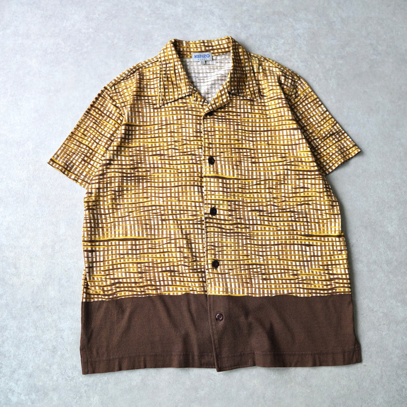 Open - collar patterned shirt - NEWSED